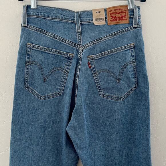 Levi's Ribcage Straight Ankle Jeans Women's Size 30 High Rise Distressed NWT - Picture 13 of 13
